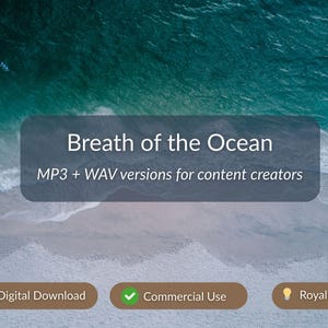 Ocean Waves & Ambient Meditation Music Bundle | 40 BPM Relaxation Tracks for Commercial Use, Meditation, Yoga, Spa, and Mindful Breathing
