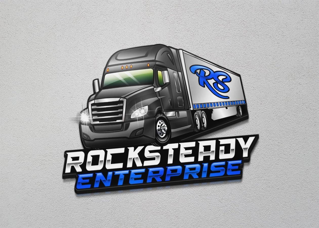 Custom Trucking Company Logo Design, Transportation Brand Identity - Etsy