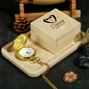 Personalized Engraved Pocket Watch-The perfect gift for the groomsmen,best groom proposal or wedding party keepsake.Unique personalizedclock