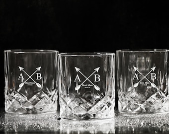 Groomsmen Whiskey Glasses, Groomsmen Gift Idea, Engraved Old Fashion, Personalized Groomsmen, Best Man Gift, Groomsmen Proposal Gifts