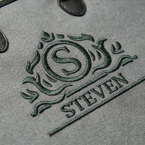 Personalized Embroidered Suit Bag | Custom Name Garment Bag | Groomsmen Gift, Best Man Gift, Wedding Gift for Groomsmen, Travel Suit Bag image 2