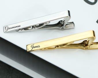 Personalized Men's Tie Clip , Custom Engraved Tie Clip,Groomsmen Tie Clip , Father's Day Gift , Best Man Gift, Wedding Tie Clip, Usher Gifts