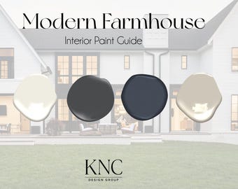 Verfgids voor moderne boerderij, moderne verf, Benjamin Moore-verf, Verfpalet, boerderijverf, designer verfgids, interieurontwerp