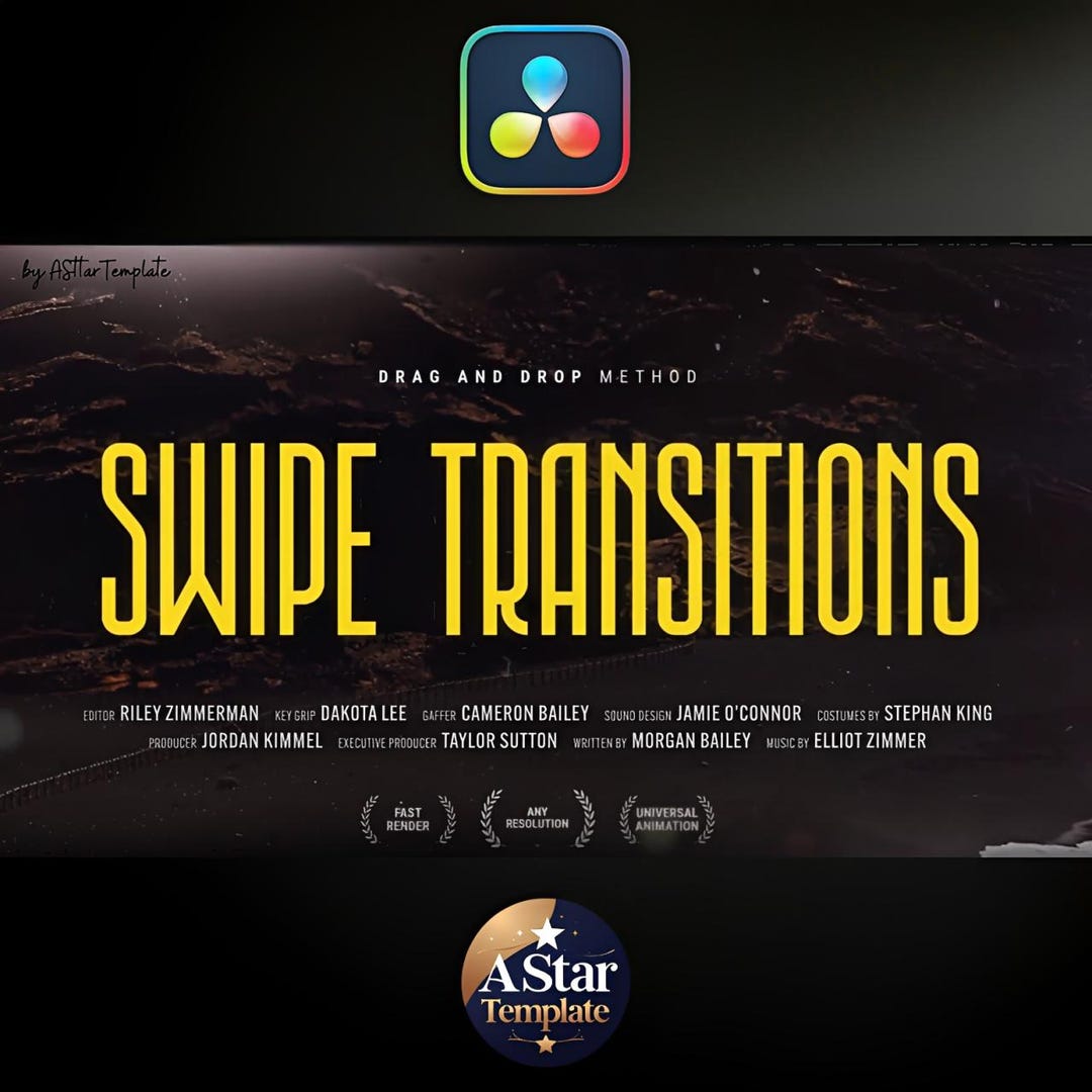 Swipe Transitions Video Effects | Glitch & Blur Scene Changes - Etsy