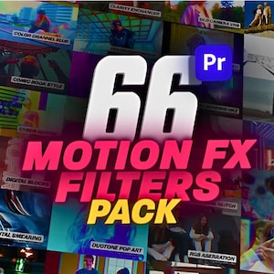 Motion Effect Filters Pack for Premiere Pro - Dynamic Video Transitions & Visual Enhancements for Editing