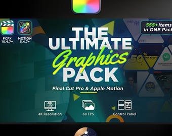 Final Cut Pro Graphics Pack | 4K, 60 FPS Templates