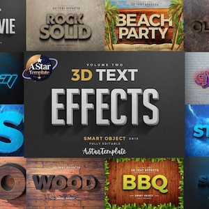 Premium teksteffecten, PSD-bestanden, ontwerpillustratie 3D Volledig bewerkbare teksteffecten, werkt in elk lettertype en elke vorm photoshop, tekstbundel