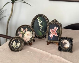 Set von 5 Vintage Style Wandrahmen, Night Bloomers Kollektion