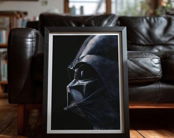 Darth Vader Watercolor Art Print – Sith Lord Decor