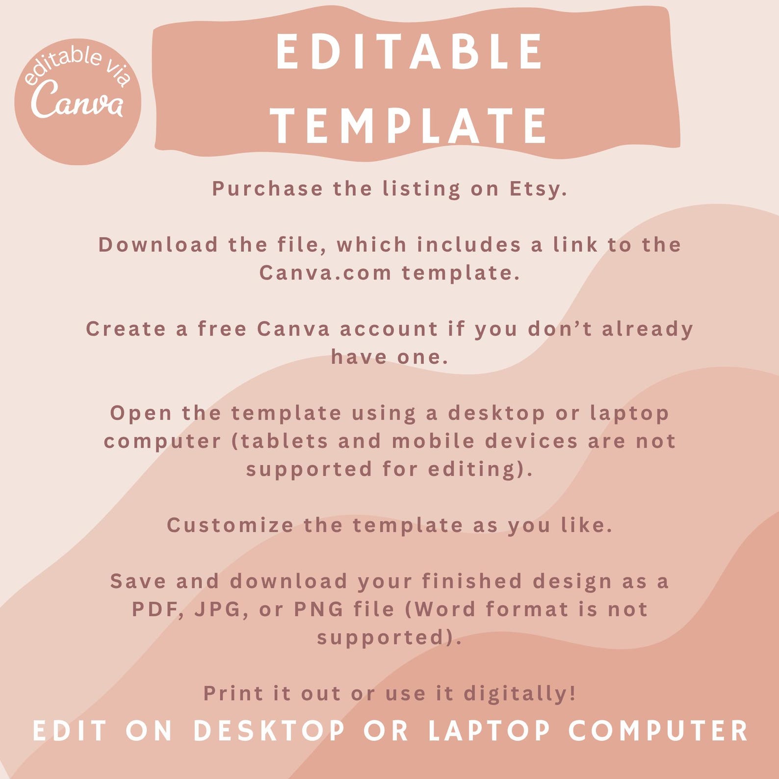 Printable Editable Notepad 3x3 Canva Template Personalized Sticky Notes ...