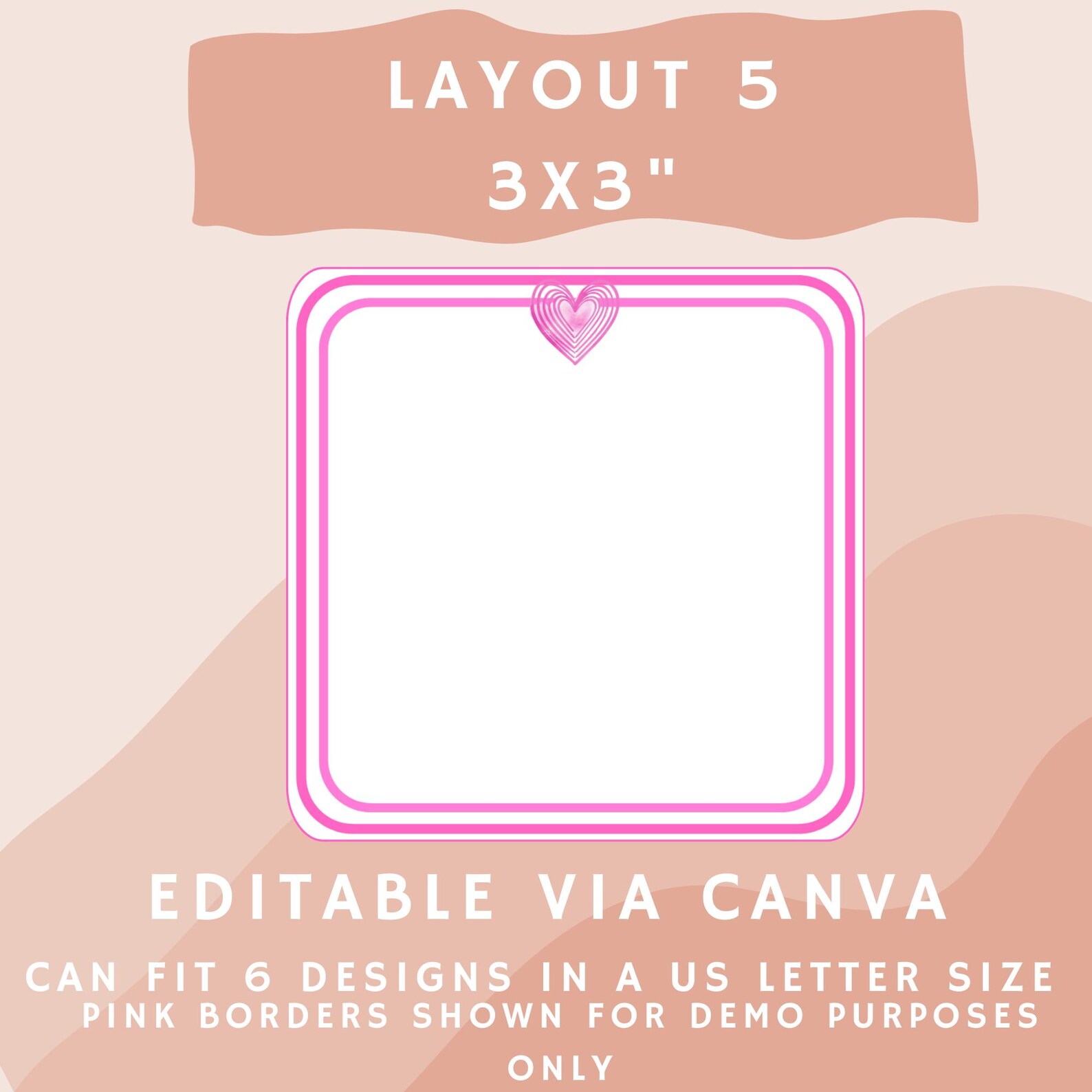 Printable Editable Notepad 3x3 Canva Template Sticky Notes Instant ...