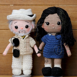 Couple Portrait Doll, Custom Couple Doll, Look Alike Doll, Darlings Doll, Anniversary Gift, Personalized Handmade Crochet Gift For Her Him