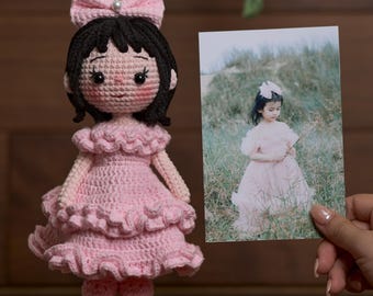 Handmade Princess Doll, Doll Gift For Daughter, Toys for kids, Birthday Gift Crochet Doll, Amigurumi Girl Doll