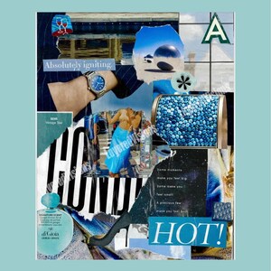 Igniting Moments Retro Collage Digitaldruck | Wanddekoration | Vintage Zeitschriften Collage