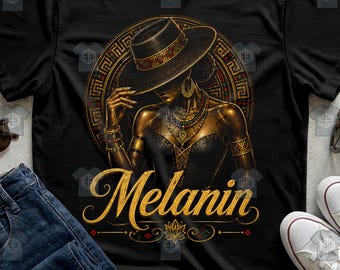 Melanin Woman Tribal Jewelry African Culture Empowerment Heritage Shirt