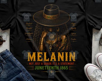 Melanin Statement Juneteenth Heritage Apparel