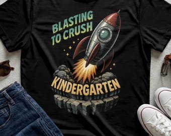 Rocket Launch-T-shirt, ruimteshirt voor kleuterschool Rocket Ship Back to School