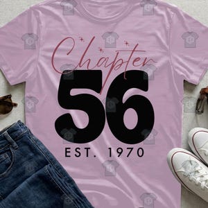Epic Milestone Tee, Chapter 56 Est 1970 Birthday Limited Edition 56th Birthday Shirt
