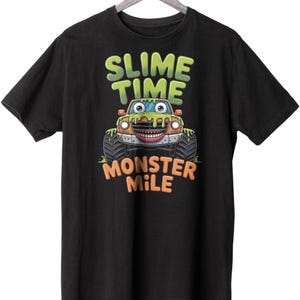 Halloween Spooky Halloween PNG Clipart for Sublimation | Slime Time – Monster Mile Halloween Slime Truck PNG |  T-Shirt Design