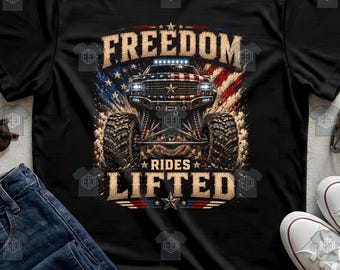 Truck Enthusiast Shirt Semi Big Rig American Highway Flag Patriotic American Flag Tee