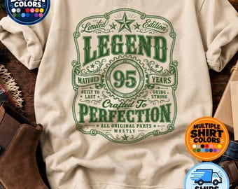 T-shirt 95e anniversaire, édition limitée vintage 1931, sweat-shirt à capuche rétro, cadeau pour homme ou femme