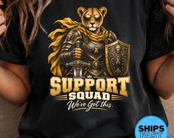 Kids Support Squad Shirt, Cancer Sibling Warrior Tee, Childhood Cancer Team Gift, Weve Got This Kid Tee