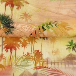 Stenzo Leinenstoff "Postcards From Egypt"