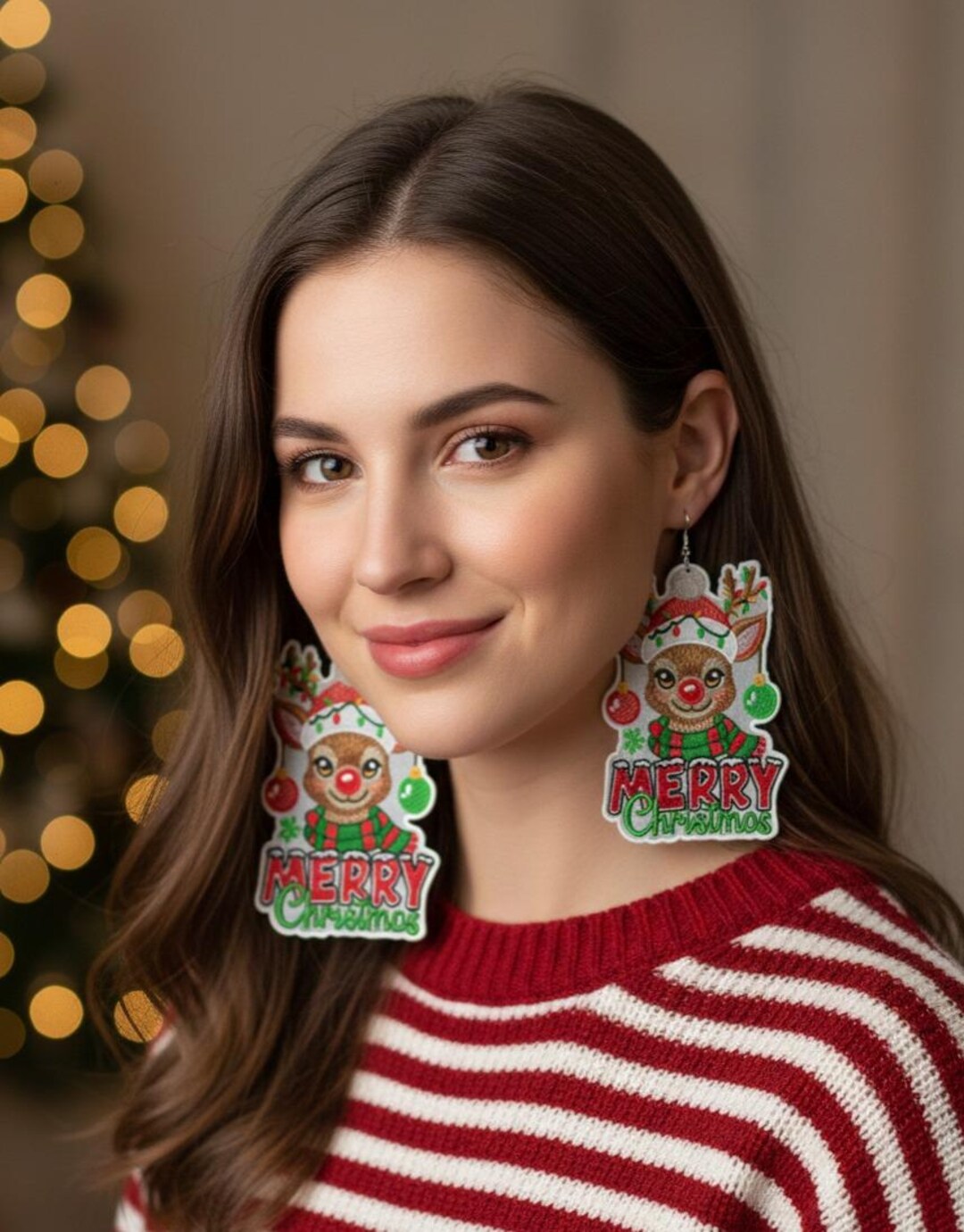 FSL Santa Claus Embroidery Design, Christmas Ornament & Earrings ...