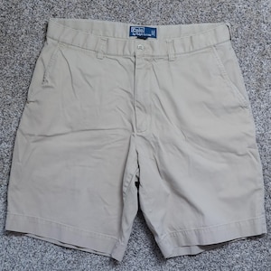 Polo Ralph Lauren Prospect Shorts Men&#39;s 34 Beige Khaki Chino Classic Vintage