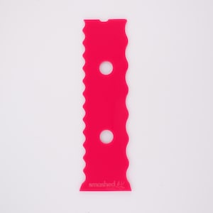 Large Throwing Rib 3 – Hot Pink Bubble Throwing Rib – Pottery Profile Tool – Extra Tall