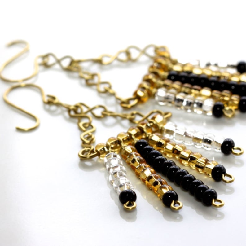 and Silver Earrings Gold Black /'Prejudice Referee/'