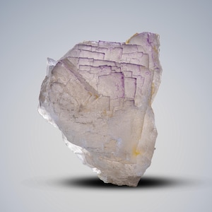 Purple Step Cubic Fluorite Specimen 387g from Pakistan – Natural Crystal Mineral Healing Stone Collectible