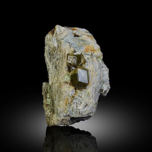 Andradite Var Demantoide Crystal on Matrix - Afghanistan, 18 Gram