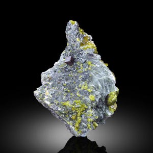 Andradite Garnet & Green Vesuvianite Diopside Specimen - 20g Beautiful Natural Gemstone from Afghanistan