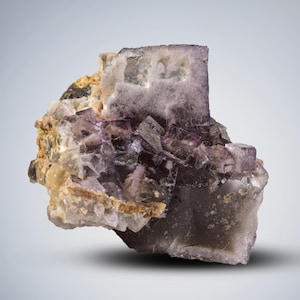 Purple Fluorite Specimen - 53g Top Quality Natural Gemstone from Pakistan, Healing Crystal, Unique Decor, Collectible Mineral
