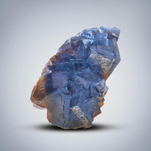 Ejemplar de fluorita fantasma azul de Pakistán - 64 g, cristal curativo natural y decoración terrosa