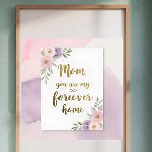 Happy Mother&#39;s Day Wall Print, Mother&#39;s Day Gift, Mothers Day Printable Art, Digital Wall Art for Mom, Mother&#39;s Day Printable, Home Decor