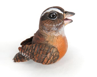 Mini Gourd songbird #51 - Carolina Wren