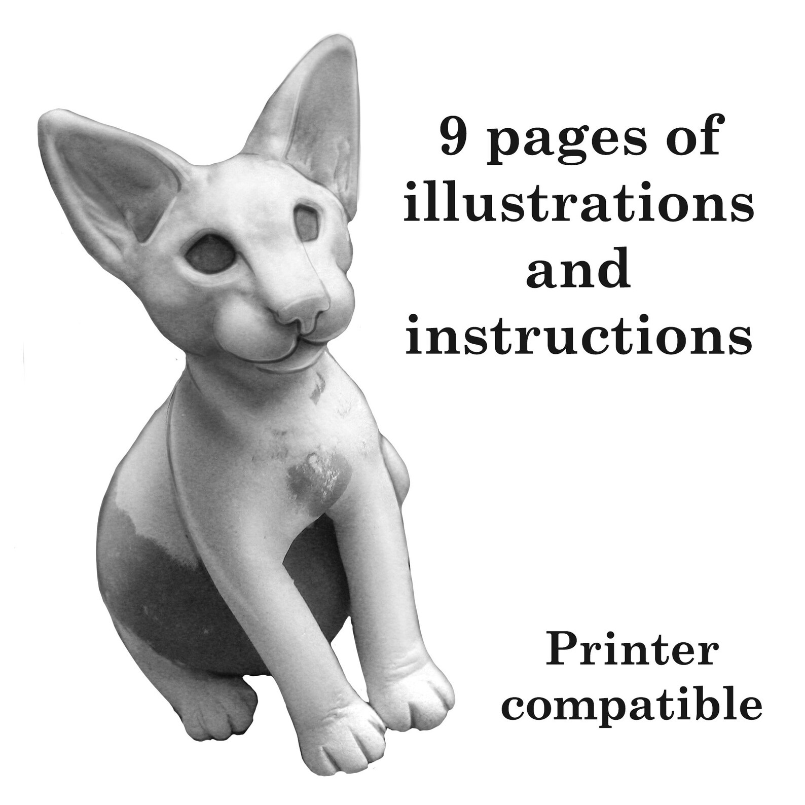 TUTORIAL How to Make Your Own Miniature Cat or Kitten Step by Step Etsy