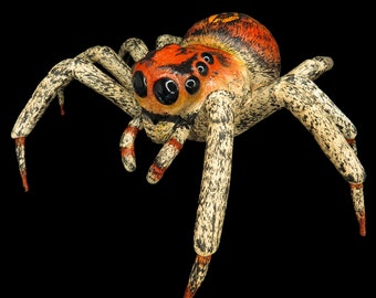 Giant Jumping spider wall hanging art sculpture