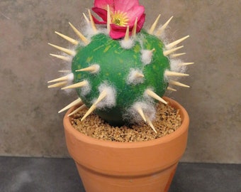 Realistic Gourd Cactus art sculpture - #6