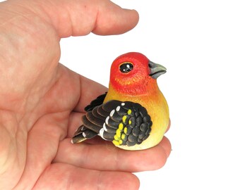 Mini Gourd Songbird #68- Western Tanager