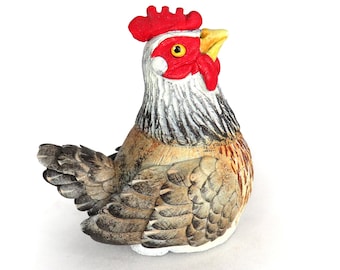 Mini Gourd Chicken #46 -Silver Partridge hen