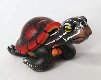 Mini Gourd Turtle #M4-6, Red-bellied turtle