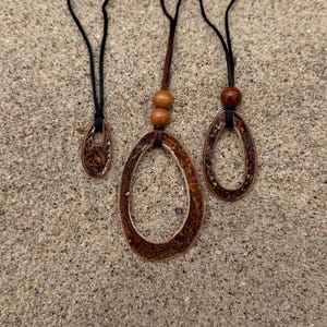 Brown Ceramic Pendant Necklaces