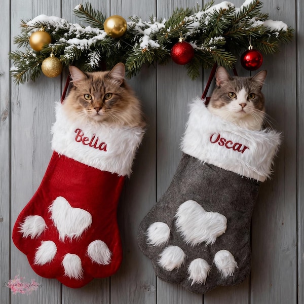 Cat Stockings - Etsy