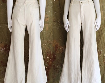 1970s Pantasticks Liberty Eagle American Button Fly Bell Bottoms