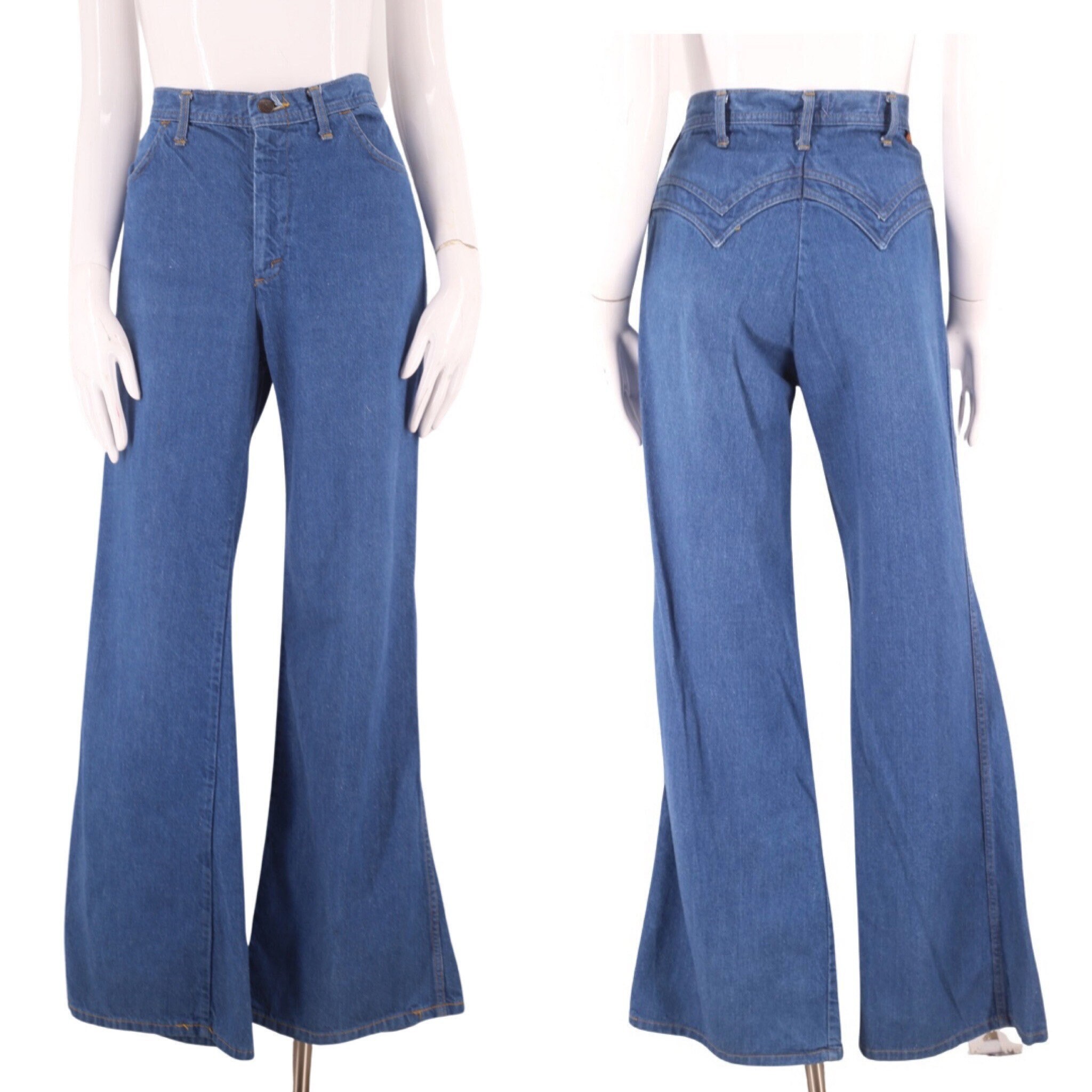 70s LANDLUBBER bell bottom jeans 30, vintage 1970s denim wide