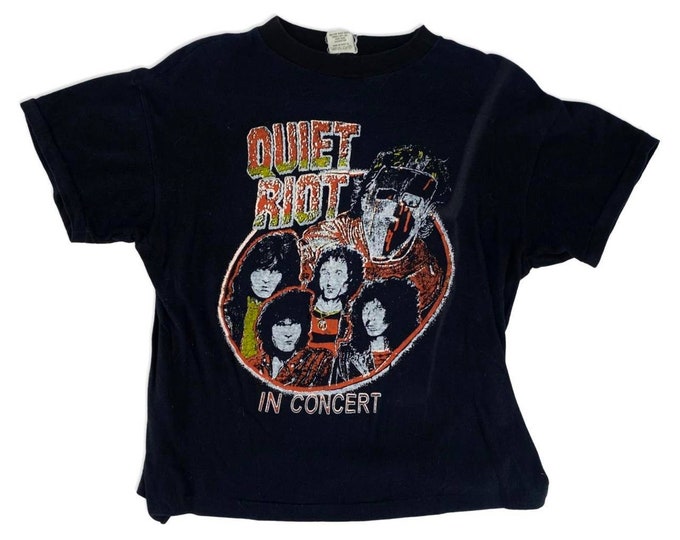 80s Quiet Riot concert tee, vintage Metal Health tour tee, 1980s rock t shirt band shirt M