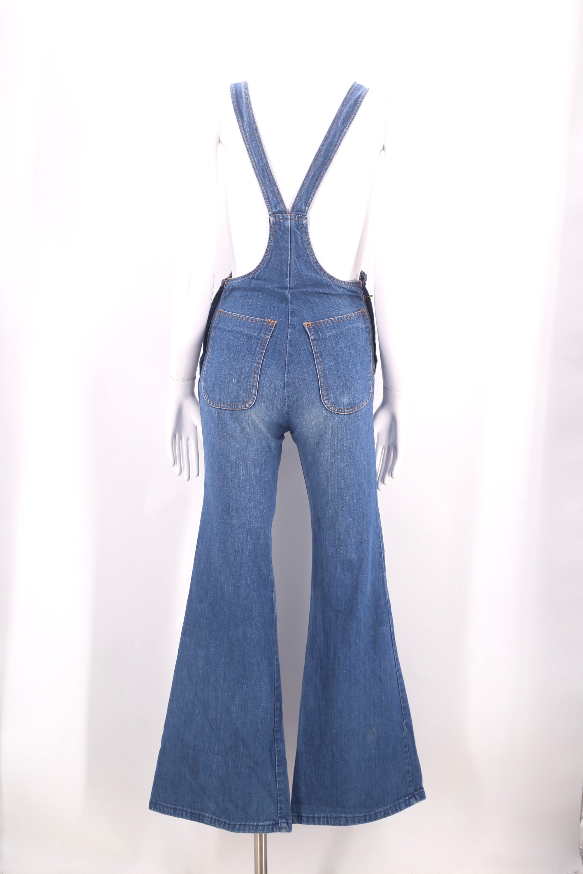 70s CHEMIN DE FER Denim Bell Bottoms 